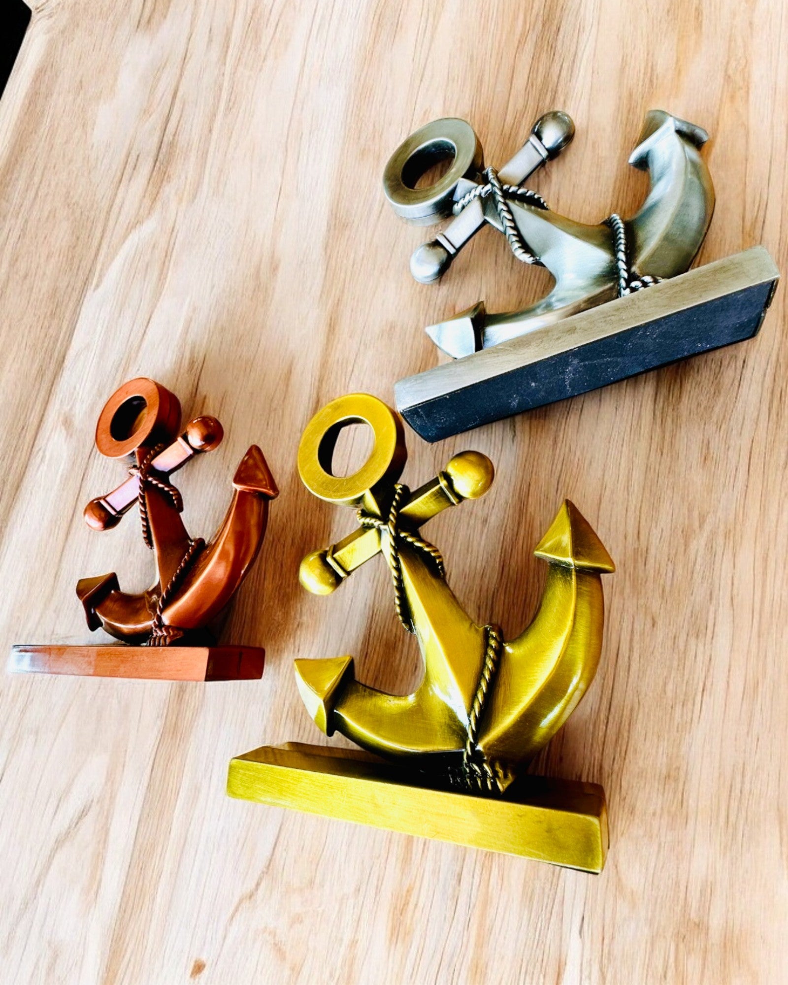 Alumiininen Koristeellinen Ankkuri - Tyylikäs Koriste Kaiverrusmahdollisuudella - 3 värivaihtoehtoa