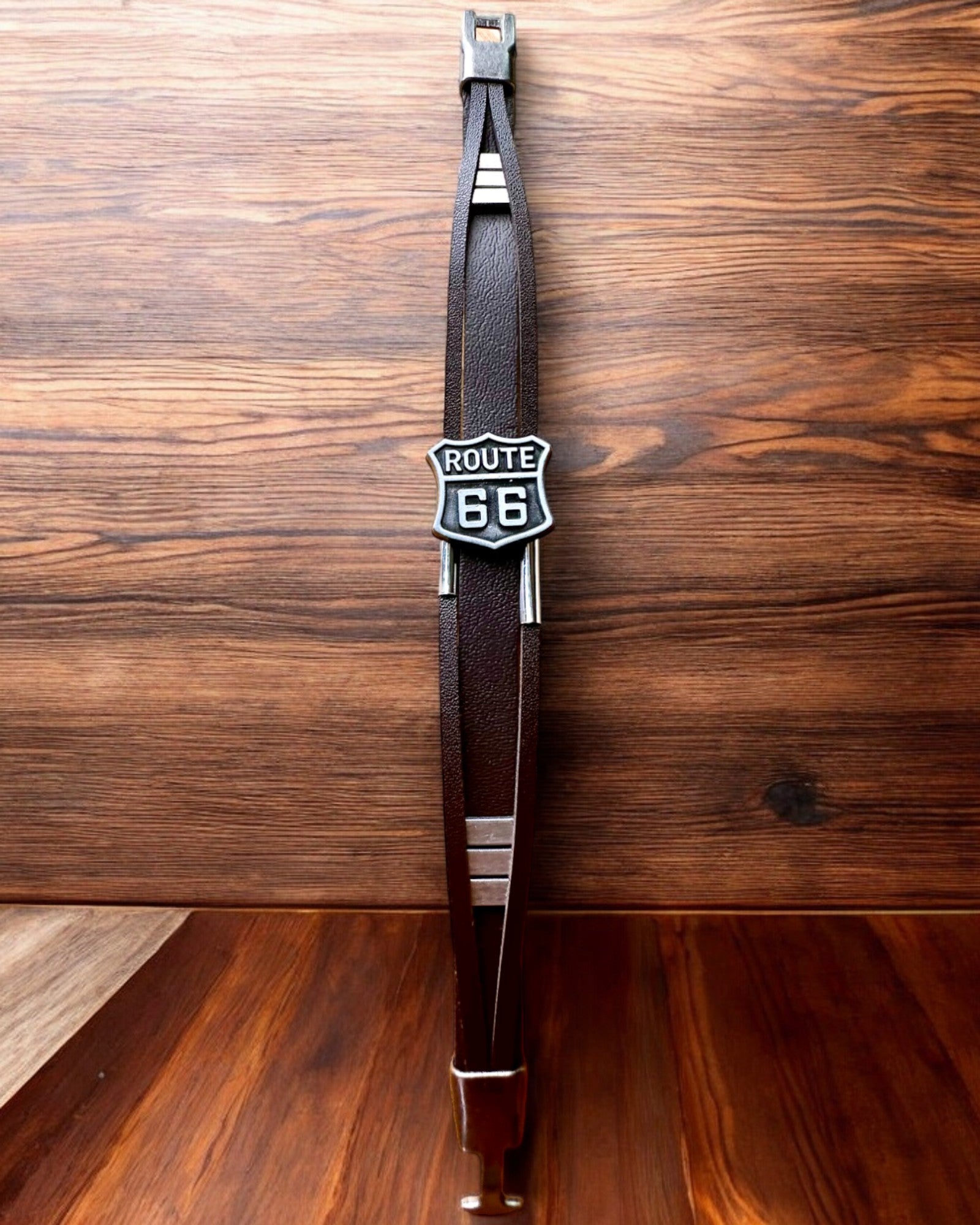 Matkailijan rannekoru Route 66 - mahdollisuus personointiin kaiverruksella