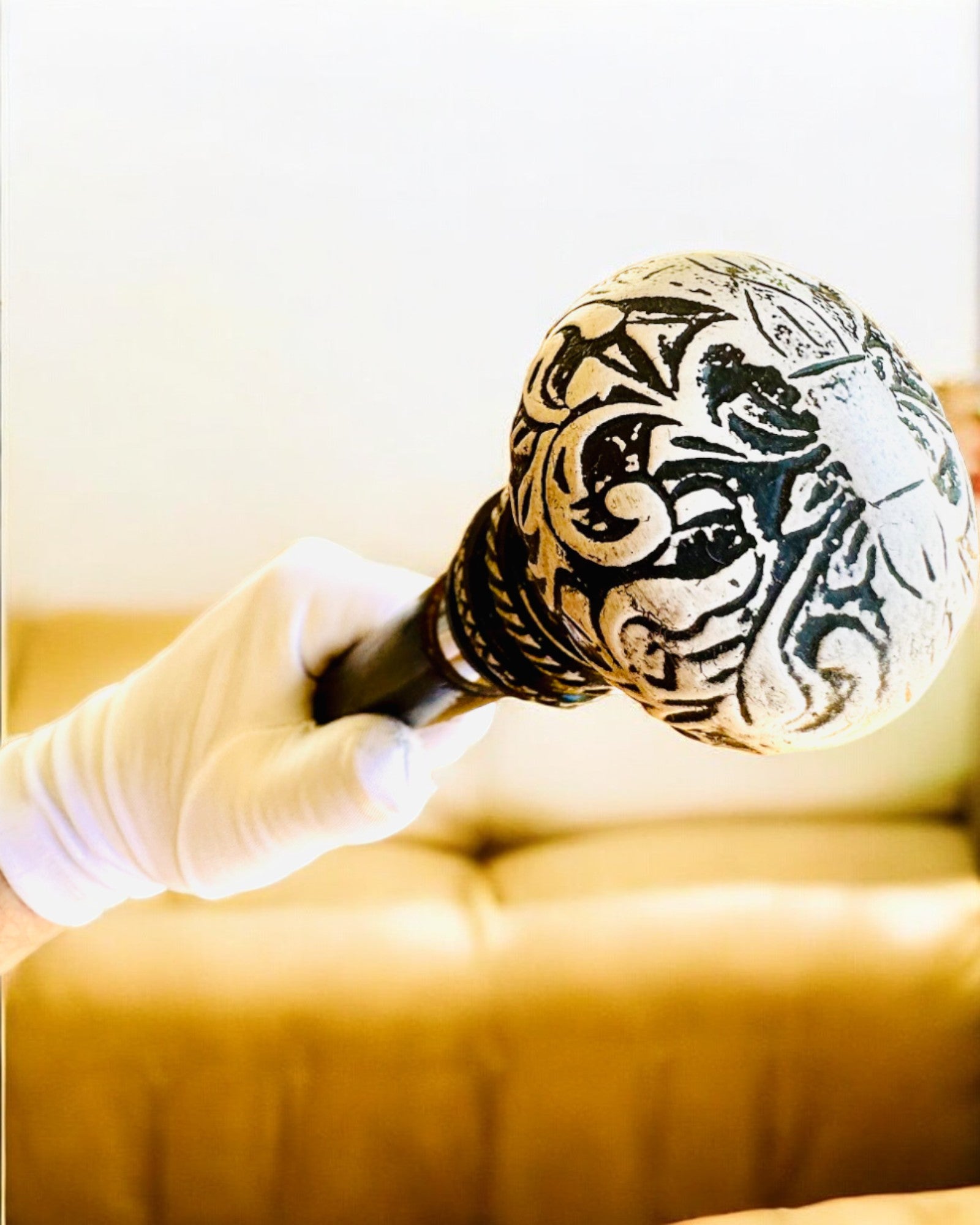 Kävelykeppi "Majesteettikeppi" Puinen Käsintehty, kaiverrusmahdollisuus, 2 vaihtoehtoa valittavana