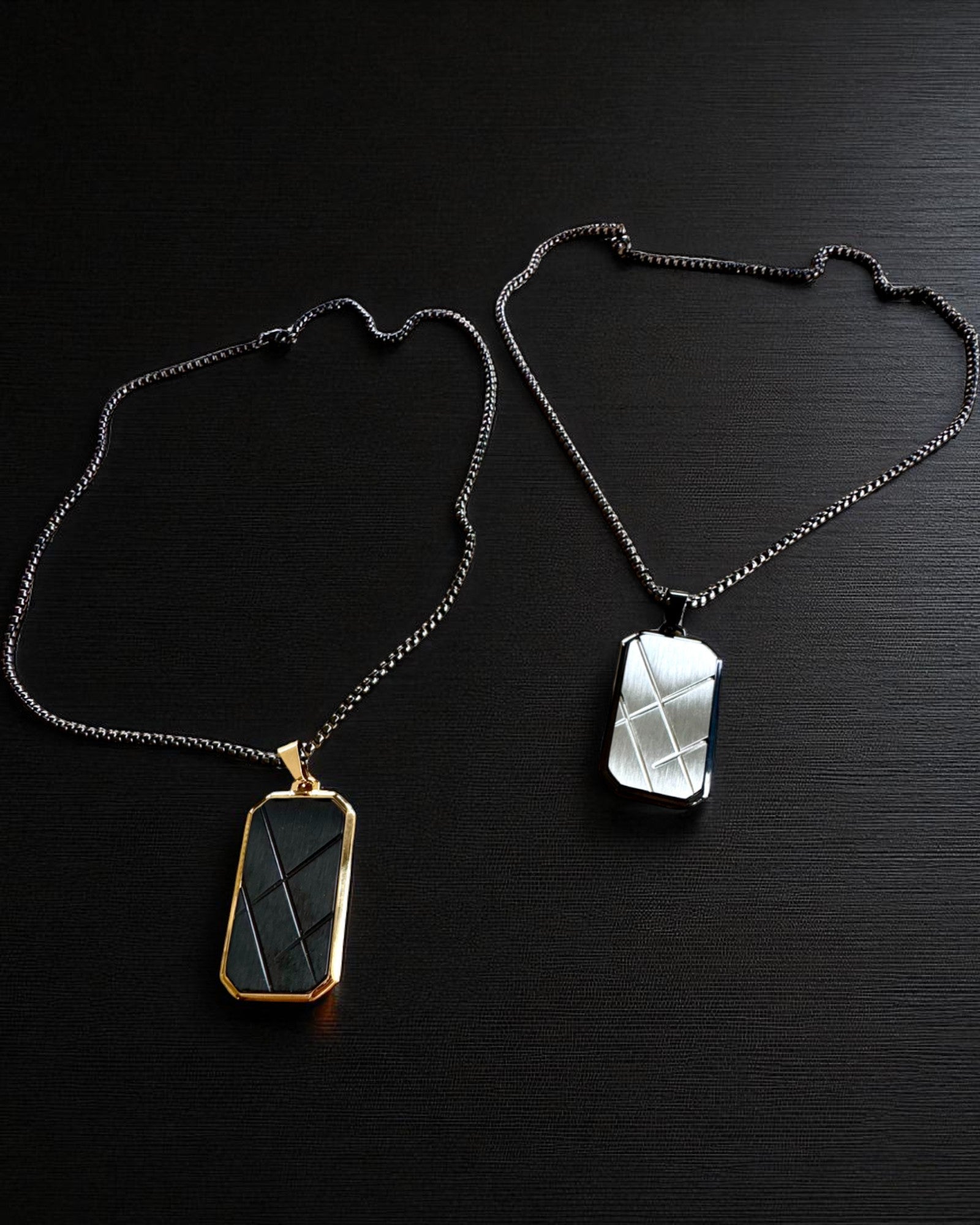 Miesten kaulakoru Dog Tag „SteelVision” – ruostumaton teräs, 15 vaihtoehtoa, kaiverruksen personointi