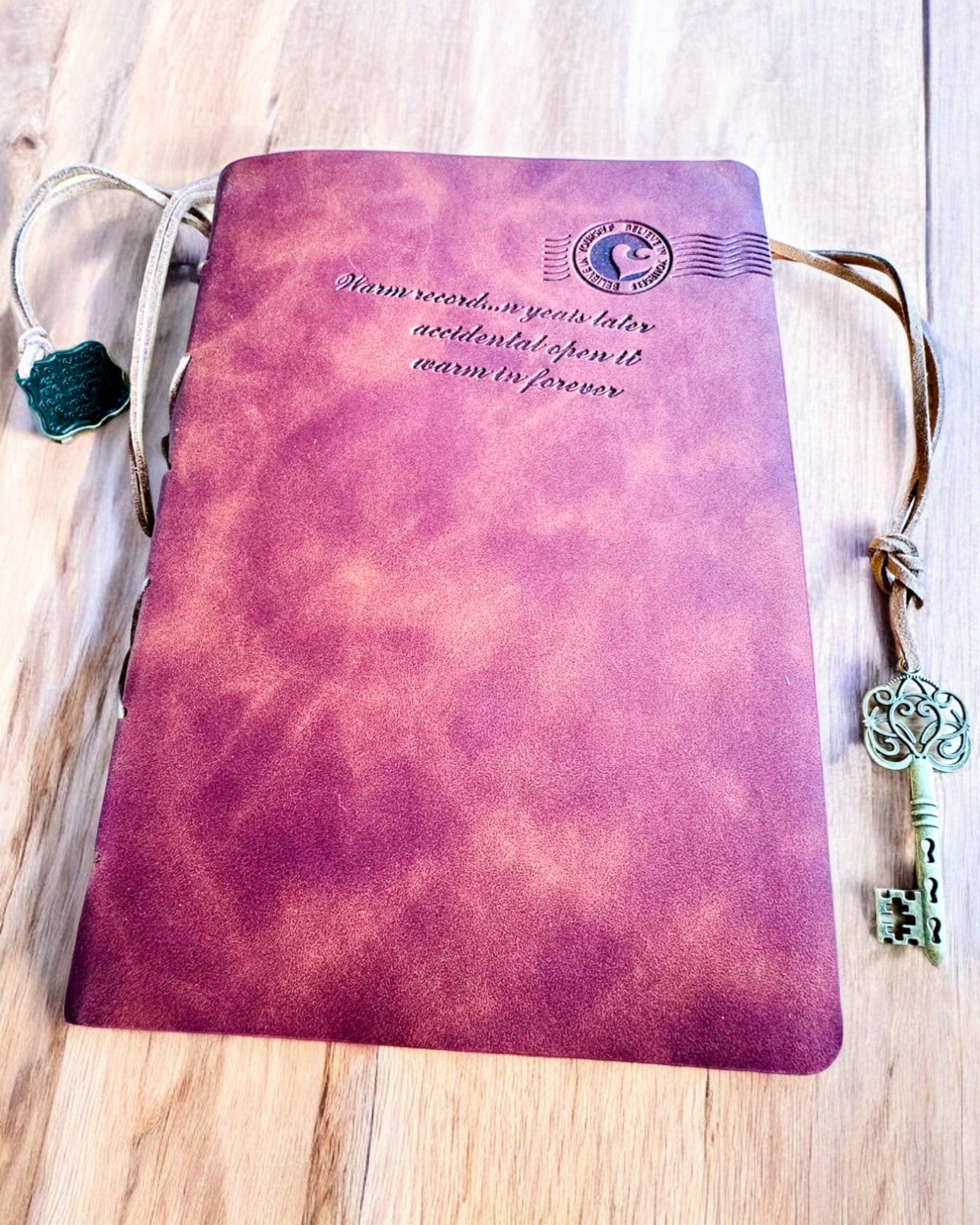 Vintage-muistikirja "Klucz Przeszłości" - Kaiverrusmahdollisuus lahjaksi, muistikirja