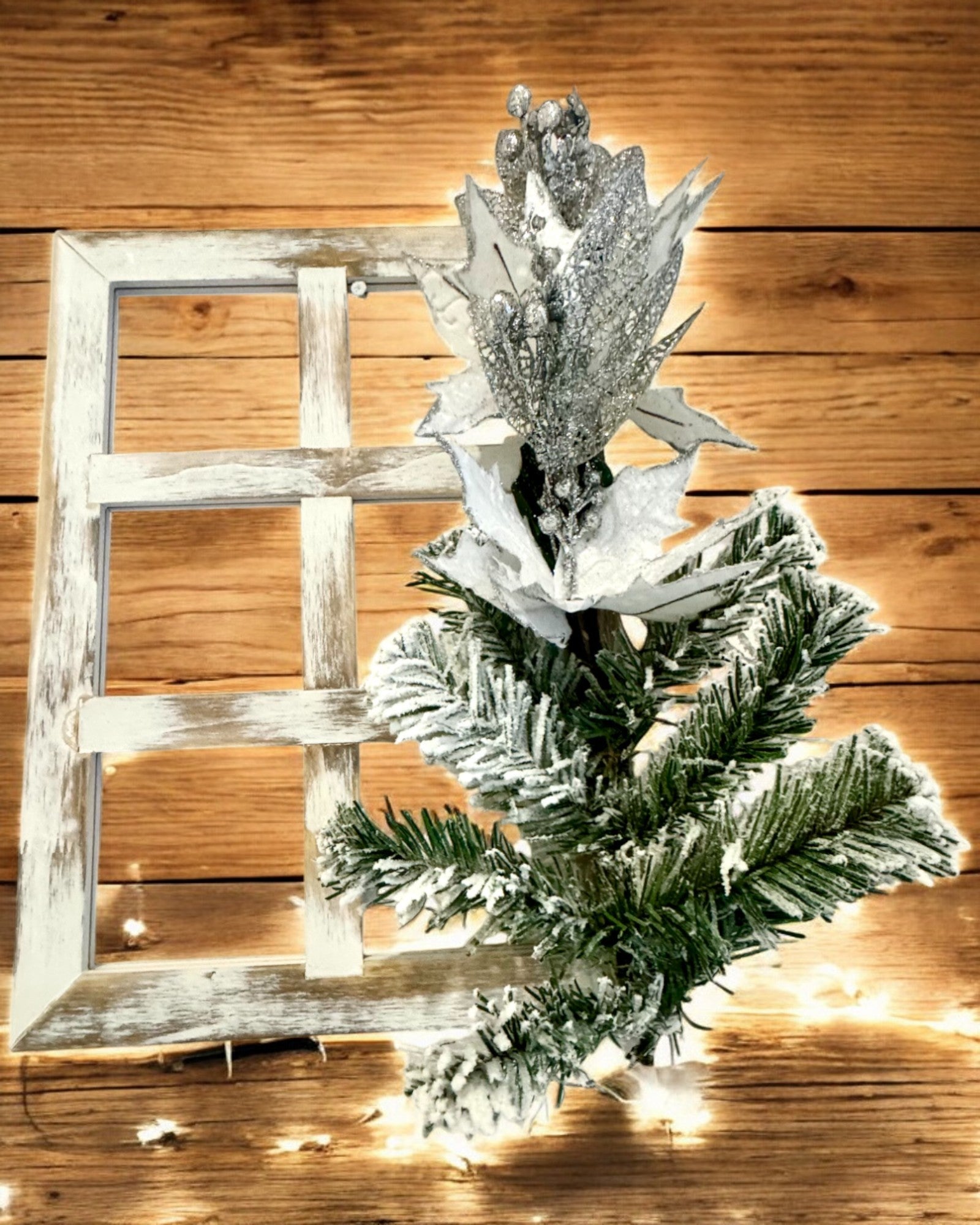 Jouluiset 2 kpl Koristeelliset Kehykset "Talven Loiste", mahdollisuus personointiin kaiverruksella lahjaksi