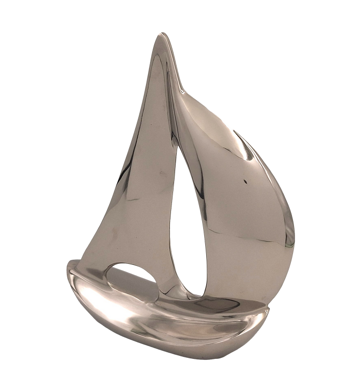 Duży model jachtu - metal - 36cm - N-1647
