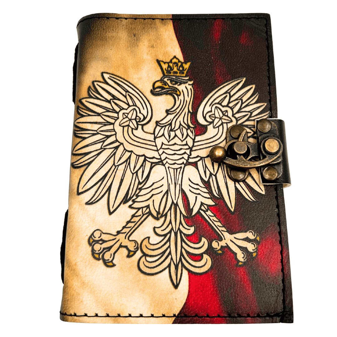 Notes Skórzany Pamiętnik Polski Orzeł Patriotyczny - 200 stron - AH13
