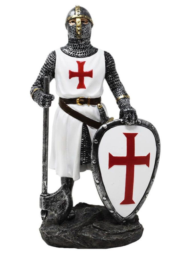 Rycerz Templariusz Figurka 18,5 cm – Polyresin – MC-23134