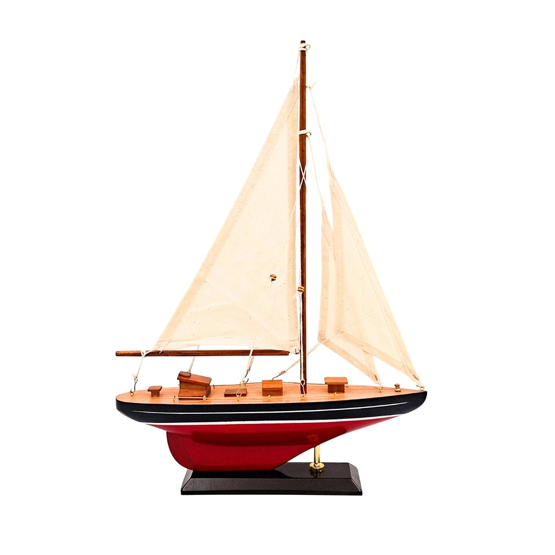Drewniany Model Jachtu Żaglowego - F1705