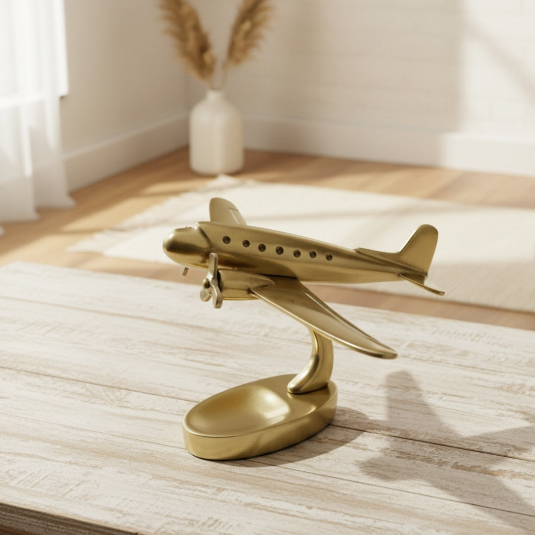 Duży metalowy model samolotu dwusilnikowego – 90549