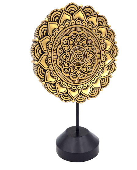 Figurka Mandala Owalna - dekoracja buddyjska - 35cm - 44032FJH