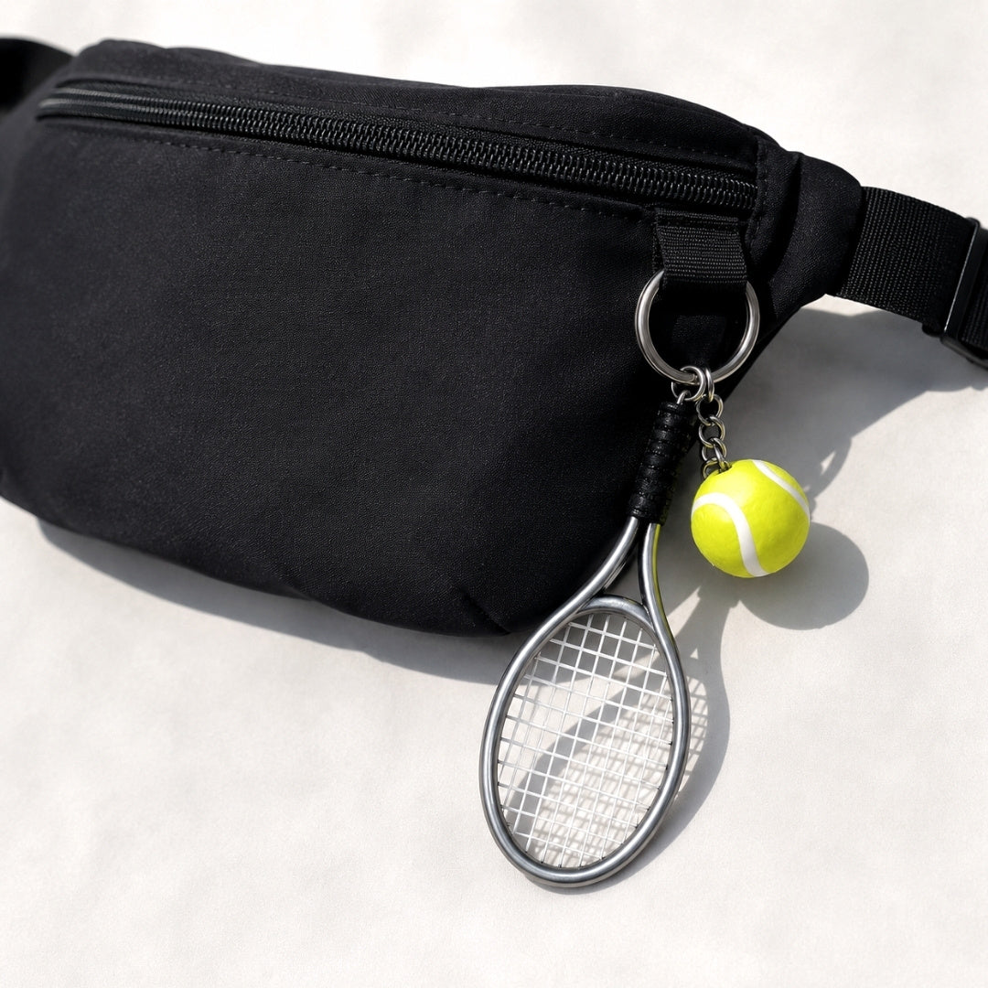 Sportowy Brelok do Kluczy Rakieta Tenisowy – Prezent dla Tenisisty - TRK-004