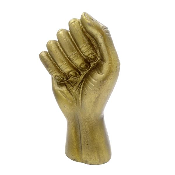 Zaciśnięta Pięść Figurka Dekoracyjna Aluminium 18cm - 20755-18