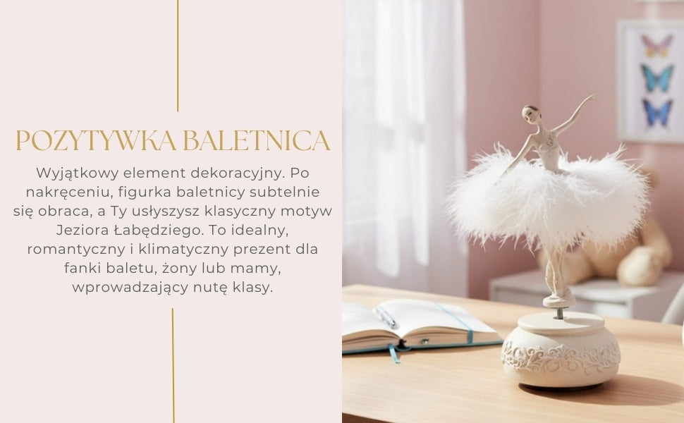 Pozytywka Baletnica Królowa Śniegu Ruchoma 23,5 cm – MP-19009