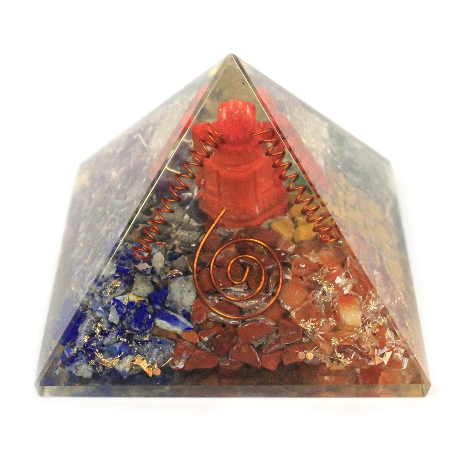 Taianomainen orgoniittipyramidi Ganesh 70 mm