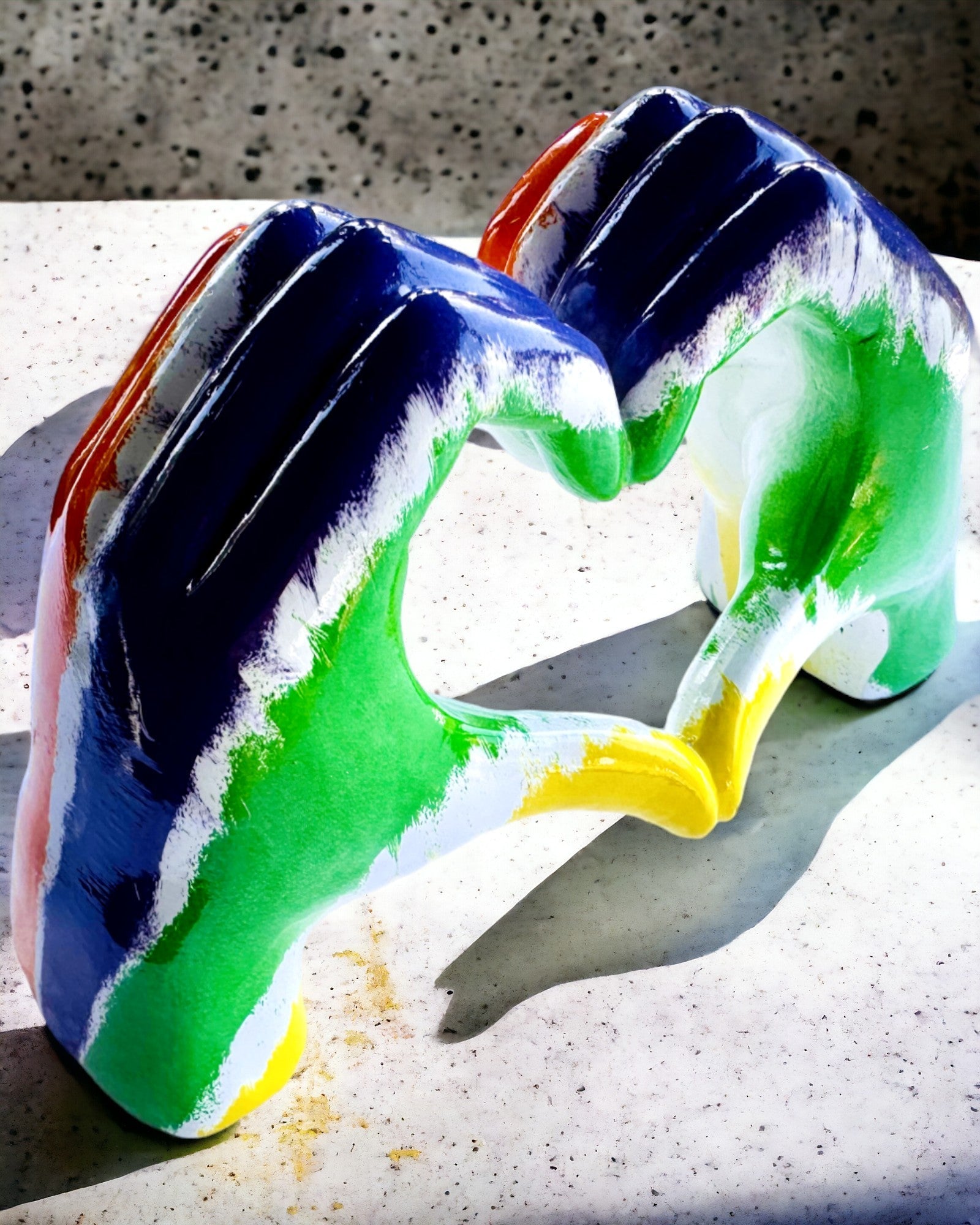 Kolorowe Serce Przestrzenne - Koristefiguuri hartsista, mahdollisuus personointiin, lahjaksi