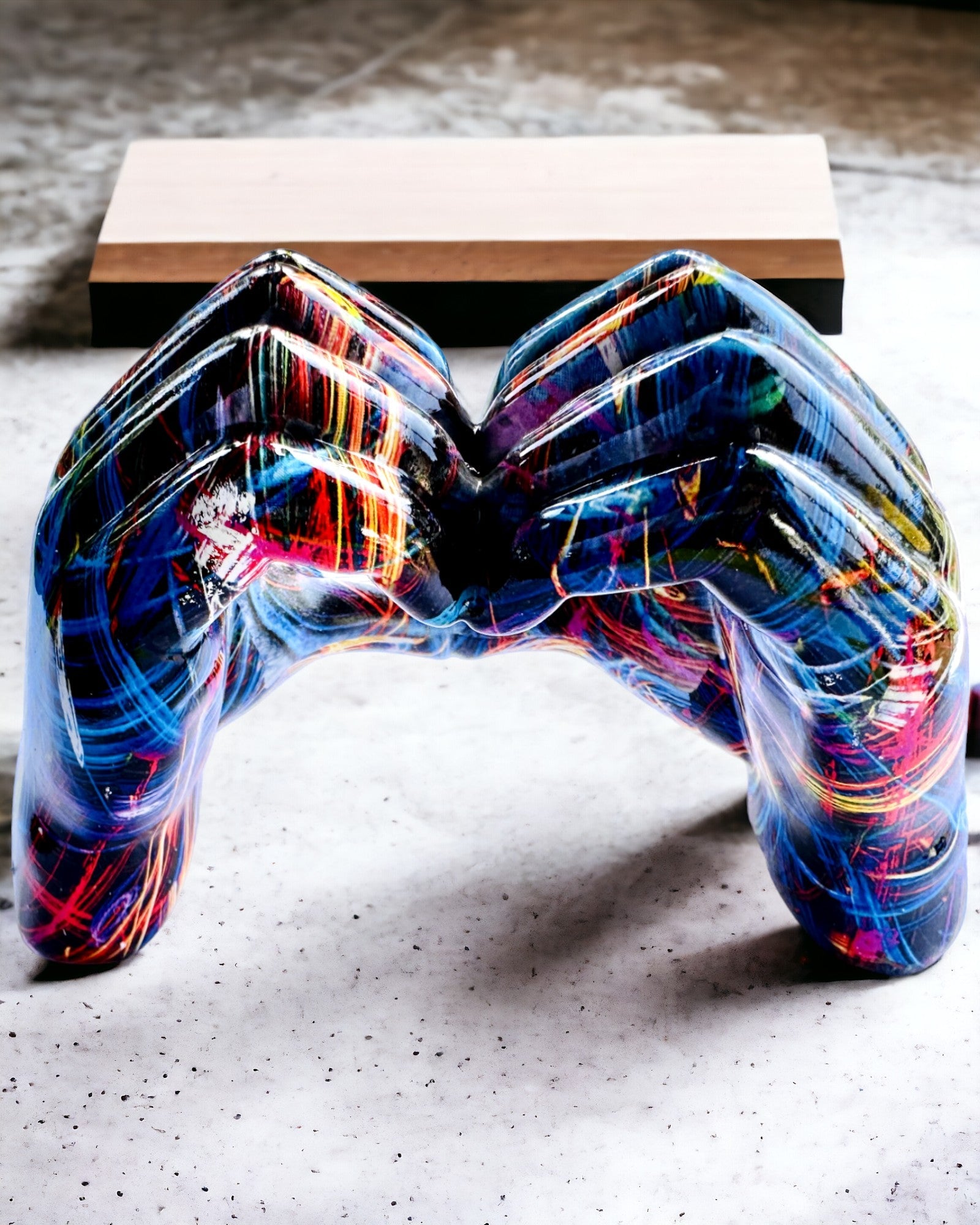 Kalejdoskooppi Sydän – Käsintehty Koriste Hartsista Kaiverrusmahdollisuudella