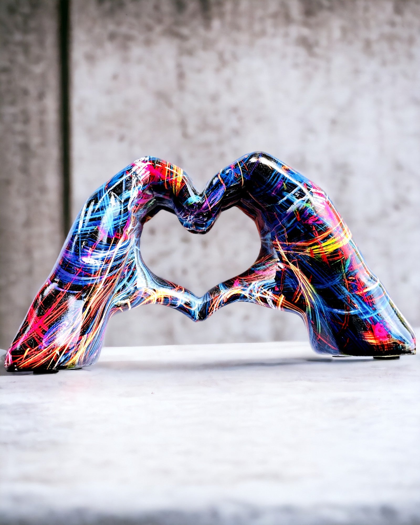 Kalejdoskooppi Sydän – Käsintehty Koriste Hartsista Kaiverrusmahdollisuudella