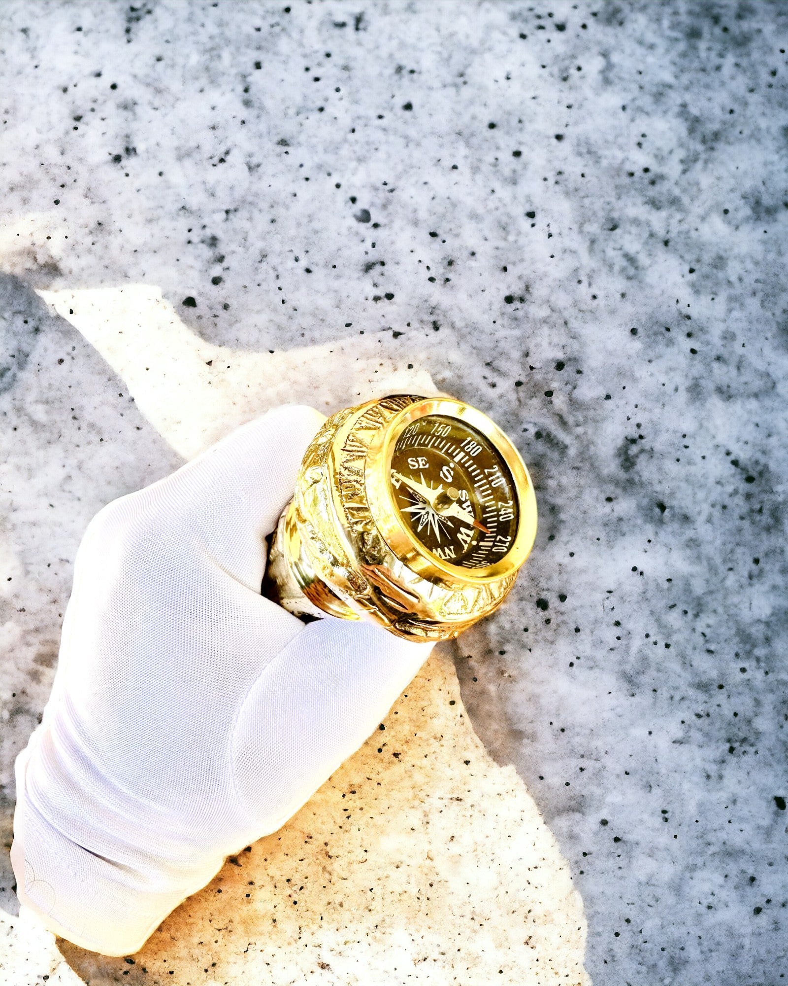 Kompasso Brown - Kävelykepin Rakkaus - Käsin Veistetty Puu - Eksklusiivinen Painos Kaiverrusmahdollisuudella