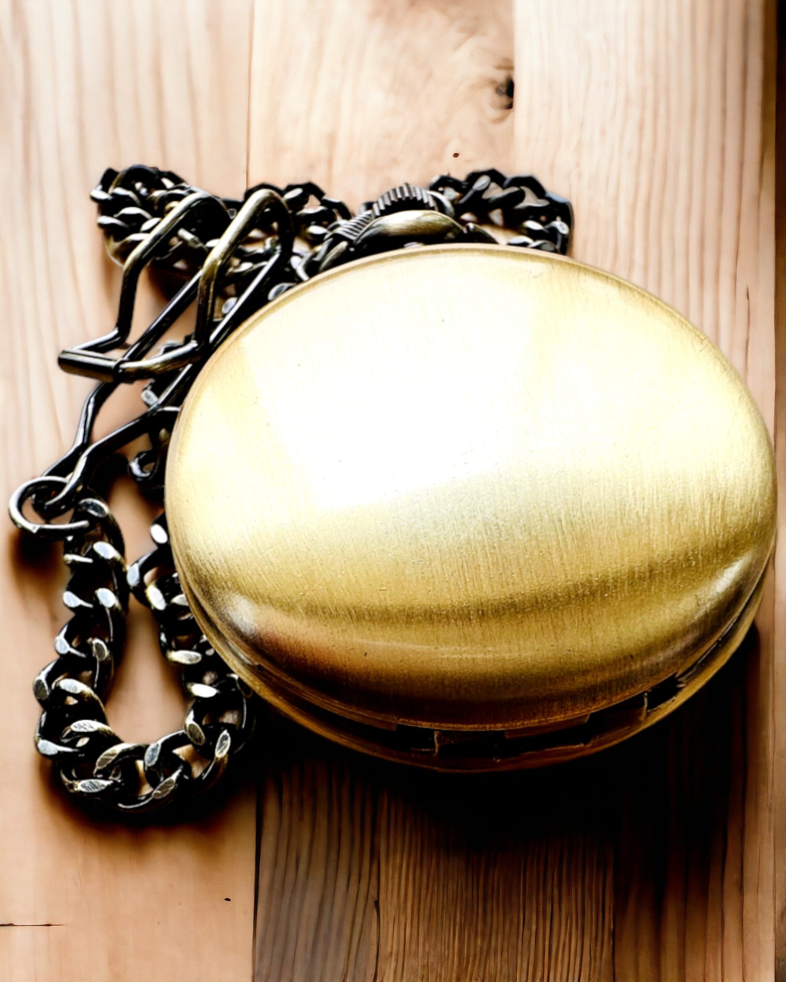 Klassinen taskukello "Vintage Elegance", kultainen väri, mahdollisuus personointiin kaiverruksella