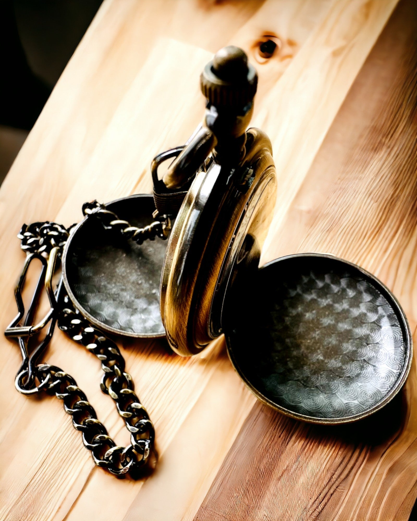 Klassinen taskukello "Vintage Elegance", kultainen väri, mahdollisuus personointiin kaiverruksella