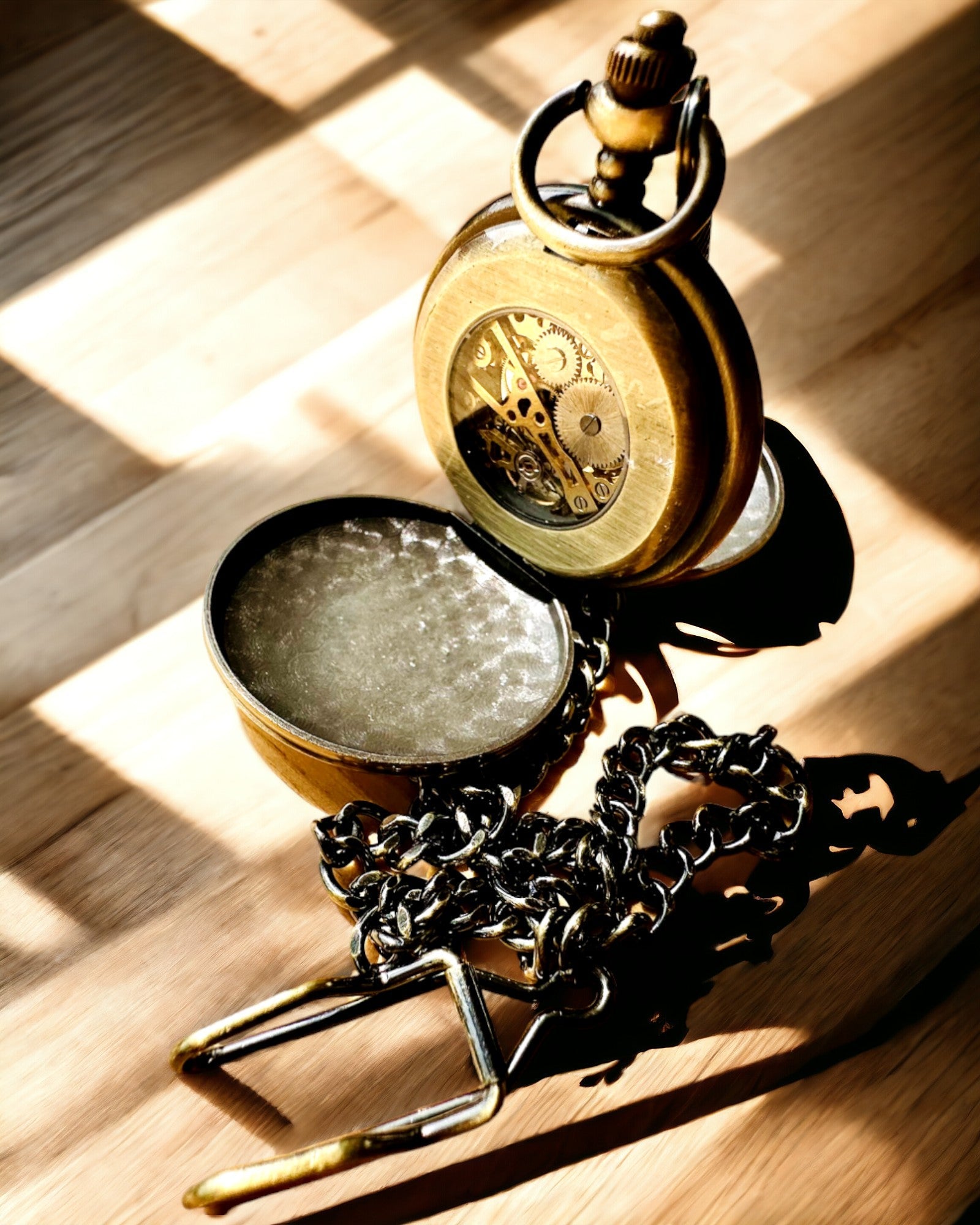 Klassinen taskukello "Vintage Elegance", kultainen väri, mahdollisuus personointiin kaiverruksella