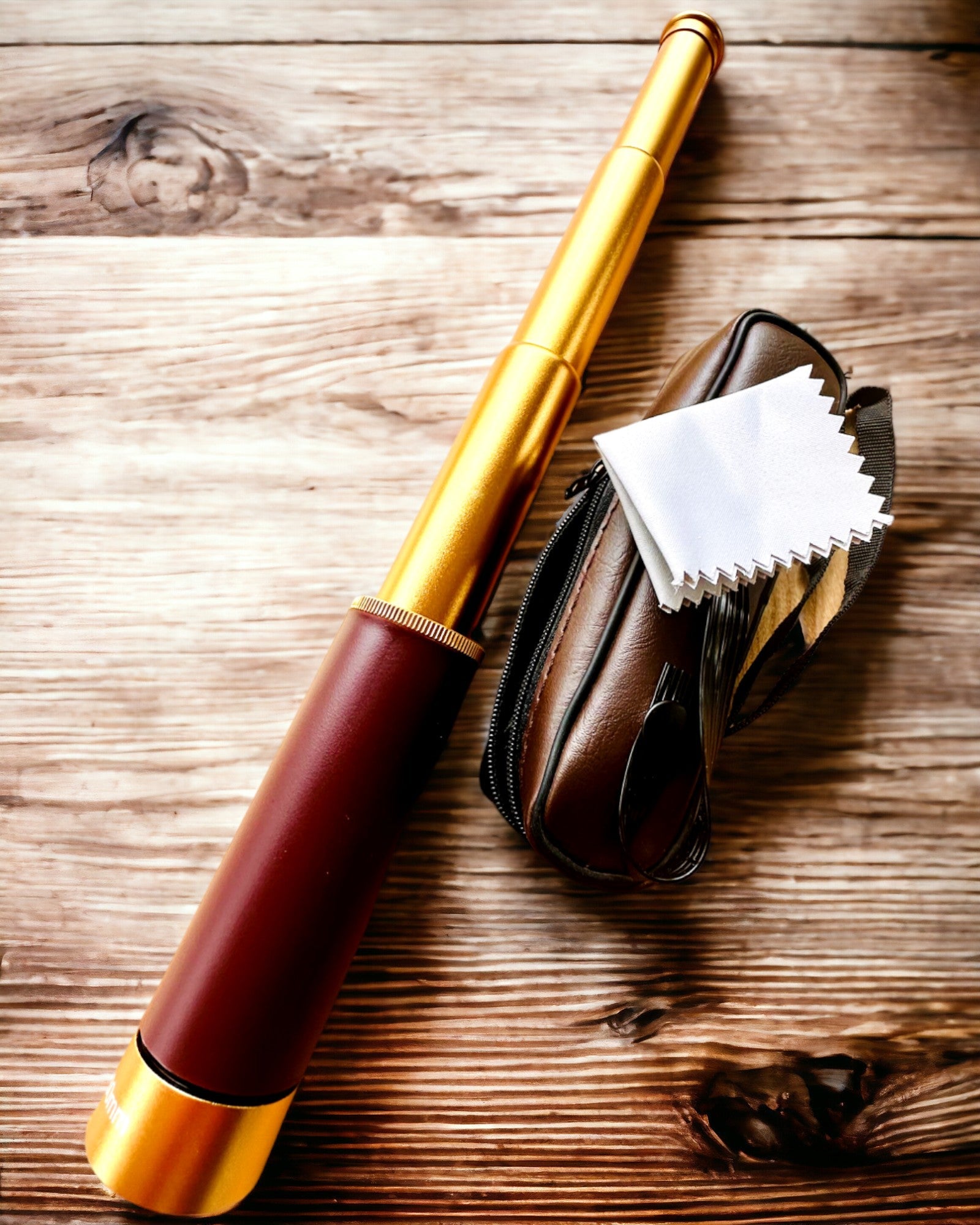 Monokulaarinen kaukoputki Explorer 25x30 - Kannettava, Taitettava Käsikaukoputki, mahdollisuus personointiin kaiverruksella