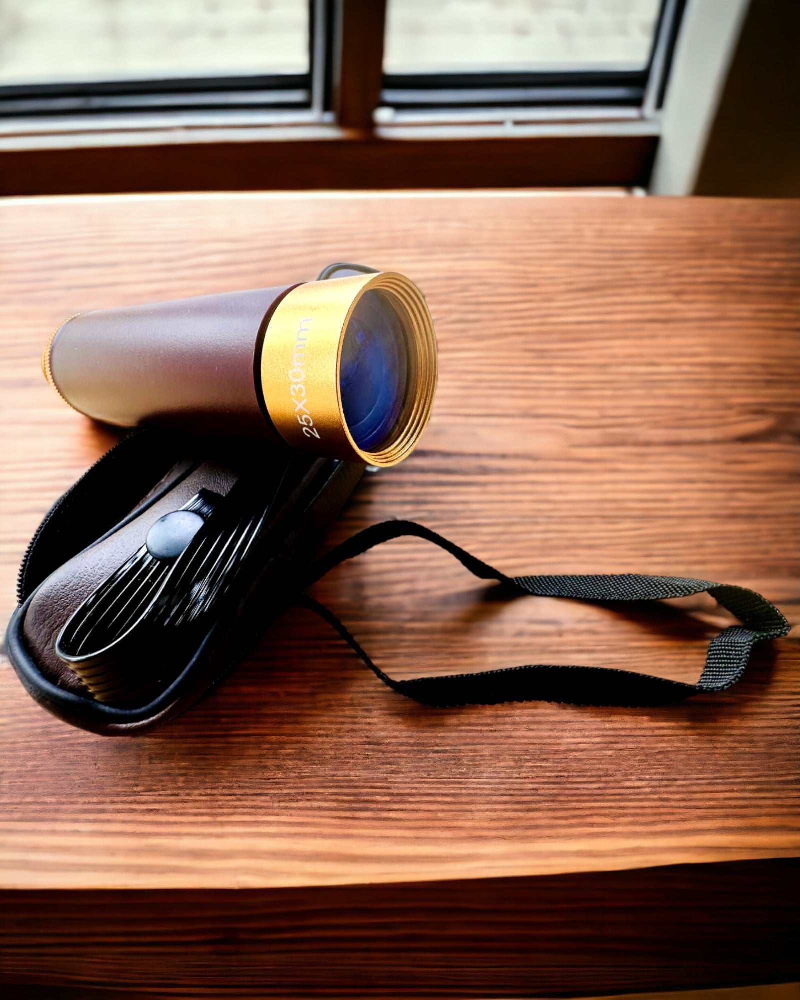 Monokulaarinen kaukoputki Explorer 25x30 - Kannettava, Taitettava Käsikaukoputki, mahdollisuus personointiin kaiverruksella