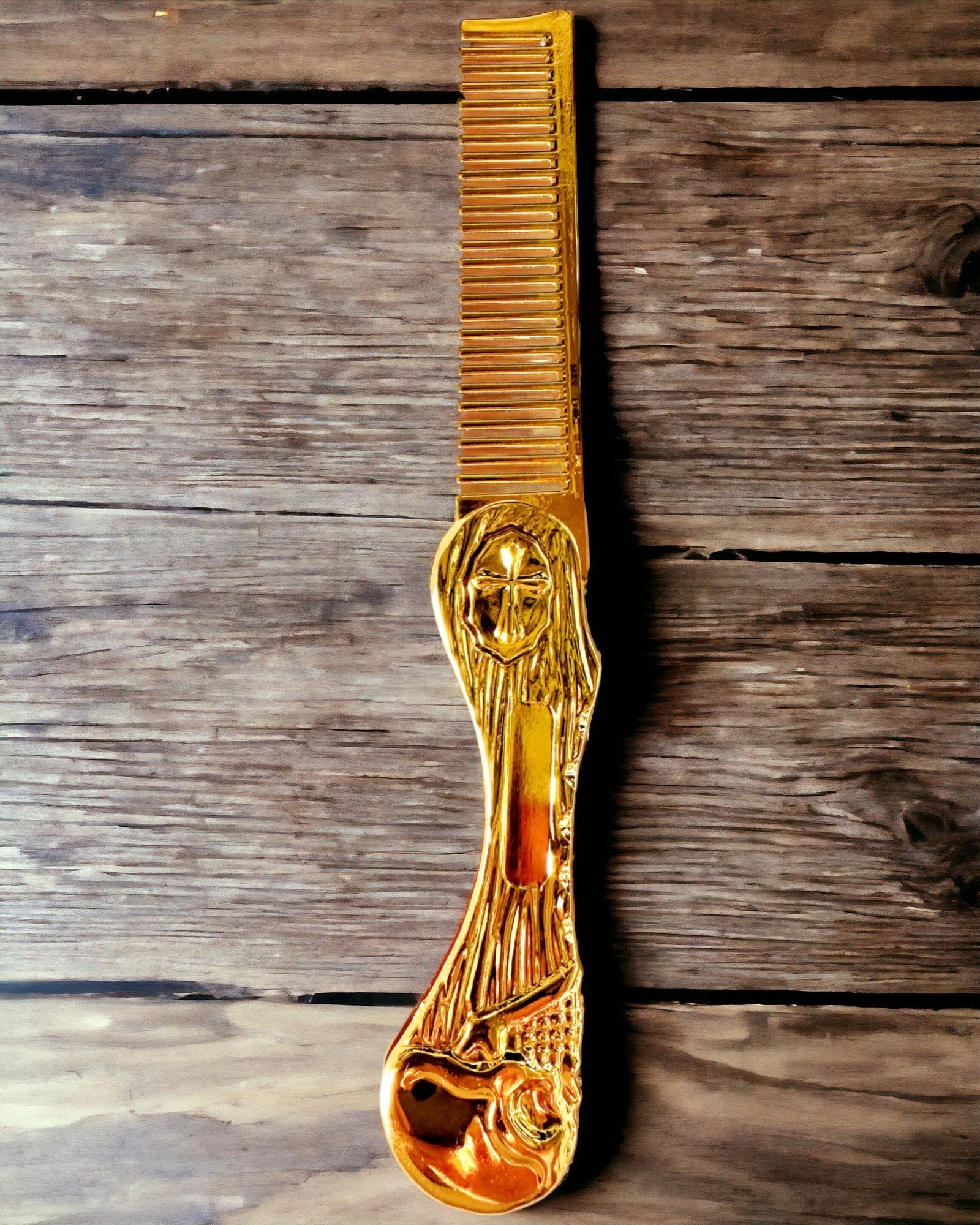 Mystic Skull Comb - premium-kampa, mahdollisuus personointiin kaiverruksella