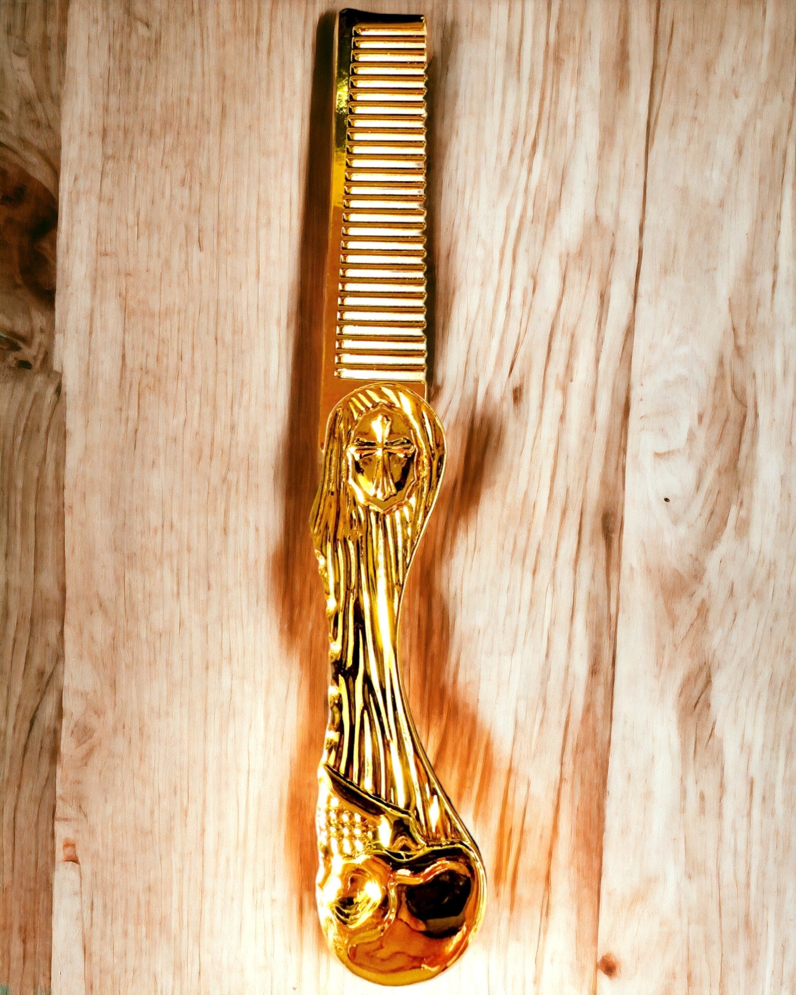 Mystic Skull Comb - premium-kampa, mahdollisuus personointiin kaiverruksella