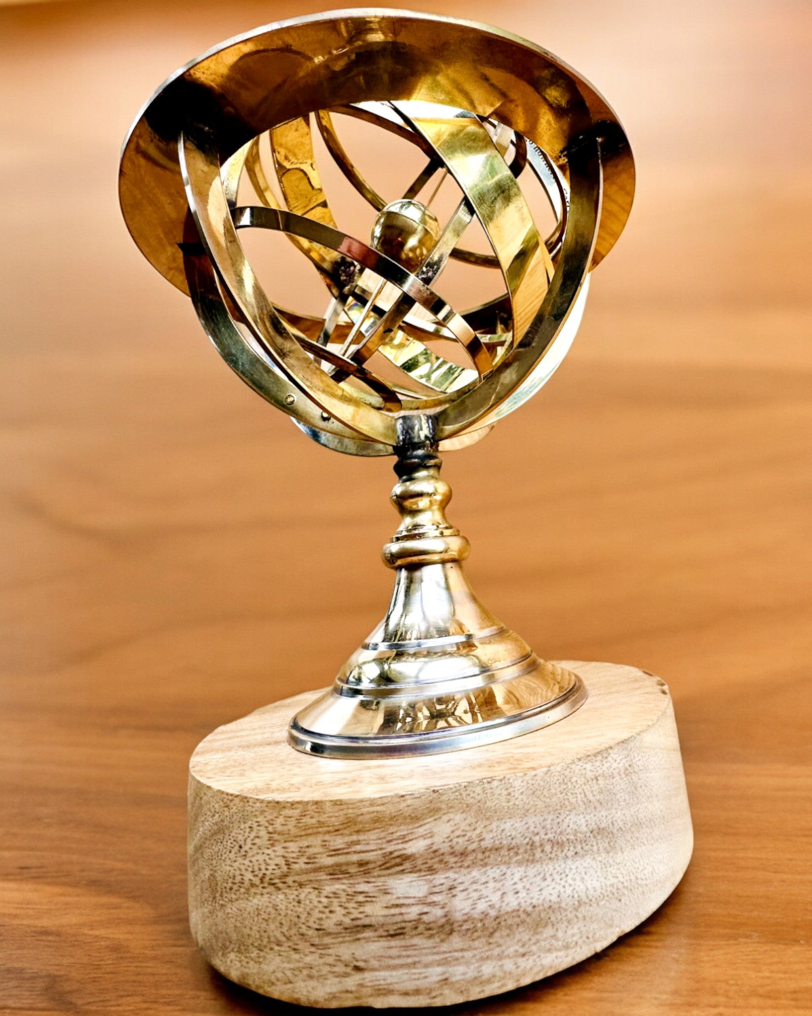 Astrolabium Artis - Käsintehty kaiverrusmahdollisuudella, toimiston koriste, premium