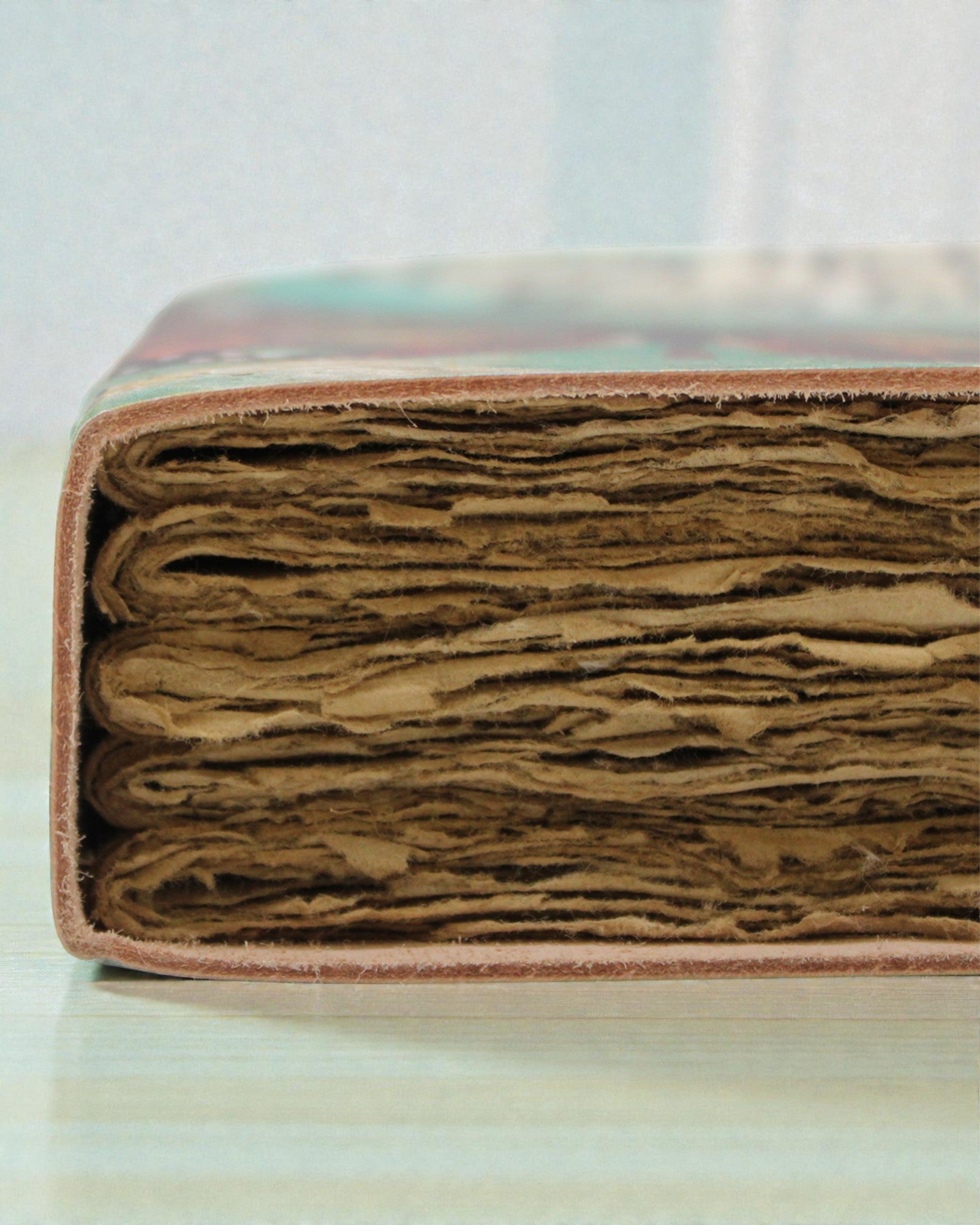 Nahkainen muistiinpanovihko Inspiraation perhonen Never Hide Your Wings – 13 × 18 cm