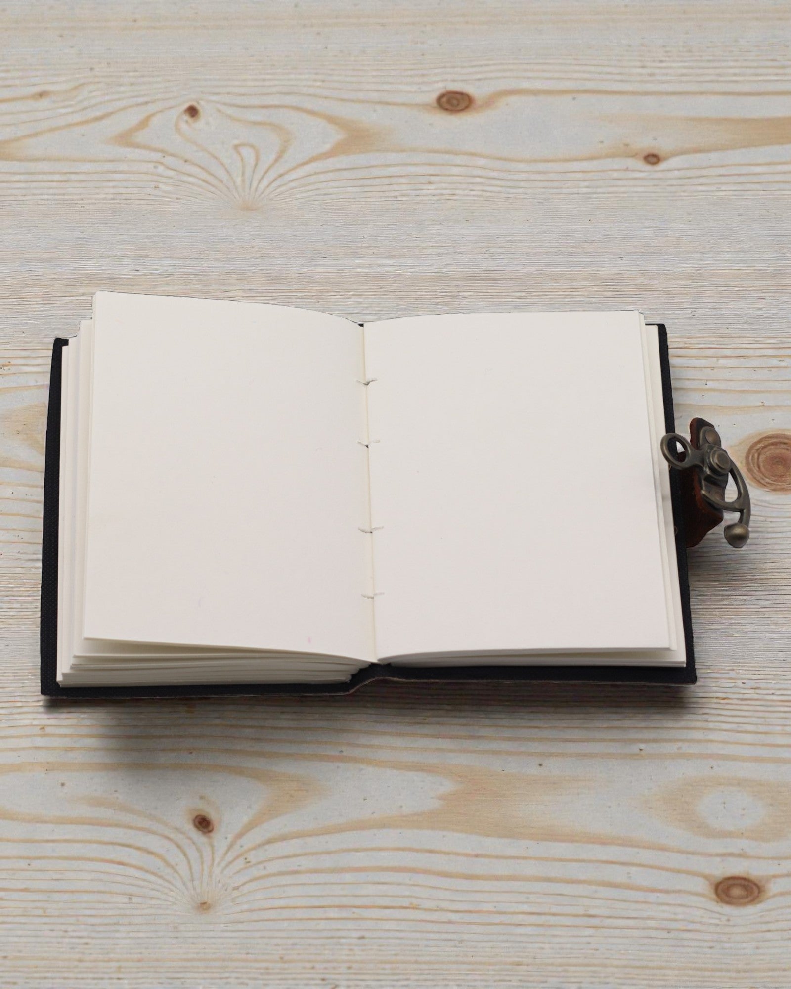 Nahkainen painettu muistikirja – Lopeta tuhoisa loputon selaaminen (17,8 × 12,7 cm)