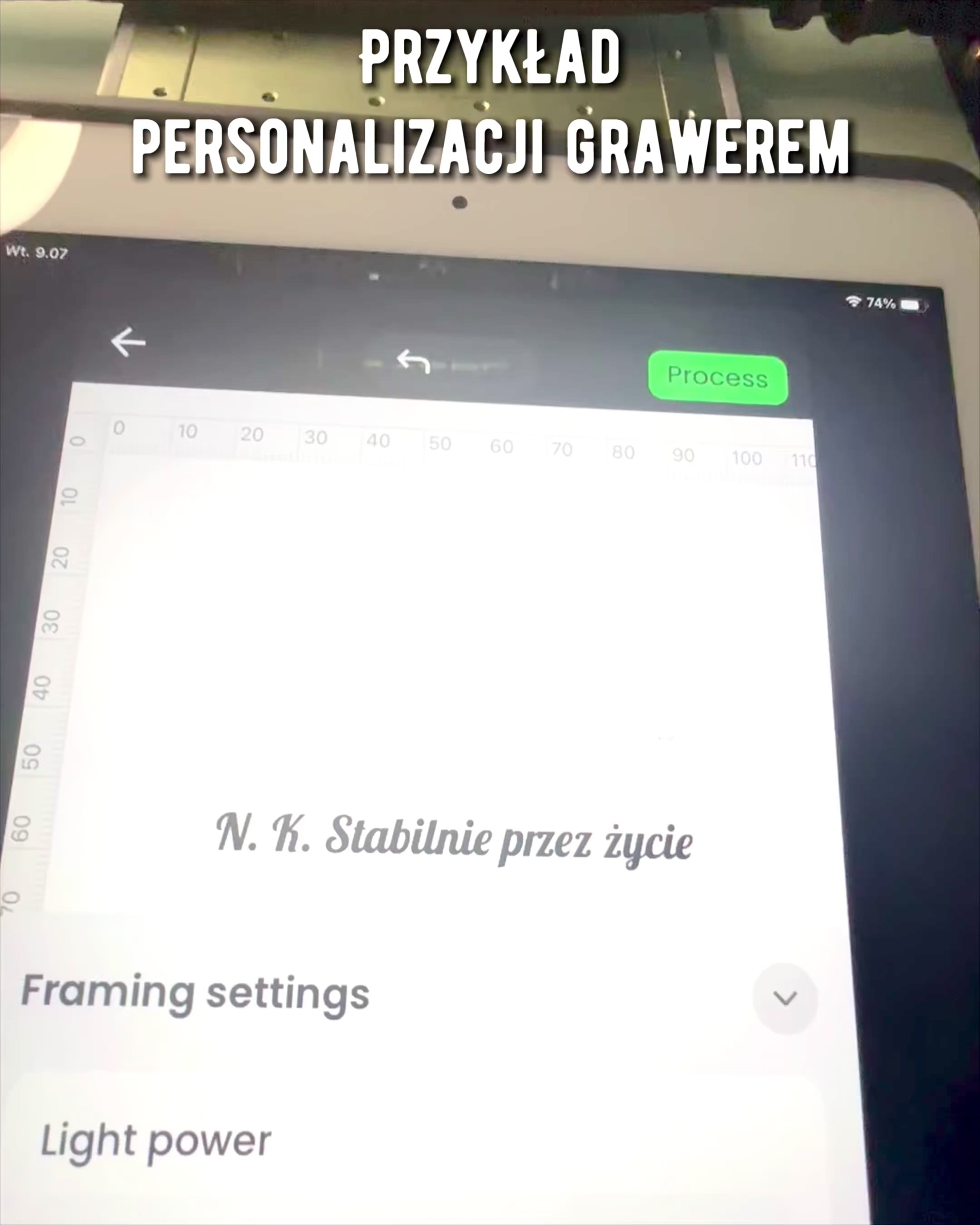 Kävelykeppi 'Wolf' - Intialaista mangopuuta kaiverrusmahdollisuudella, ruskea kaiverretulla kuviolla