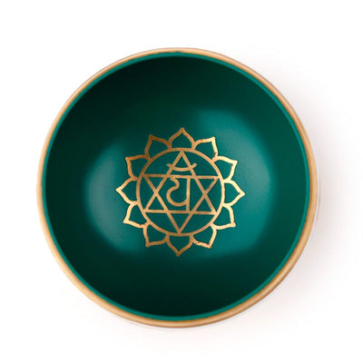 Laulava kulho - vihreä chakra, halkaisija 10 cm, korkeus 5 cm