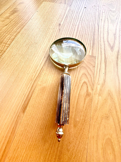 Suuri Retro-suurennuslasi, mahdollisuus personointiin lahjaksi kaiverruksella - valittavat vaihtoehdot