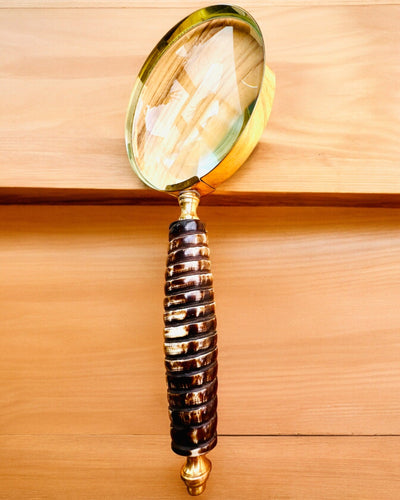 Suuri Retro-suurennuslasi, mahdollisuus personointiin lahjaksi kaiverruksella - valittavat vaihtoehdot