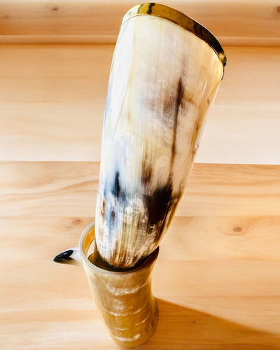 "Viking Valor" Sarvimuki - Käsin Kaiverrettu, Premium Laatu - 4 vaihtoehtoa valittavana