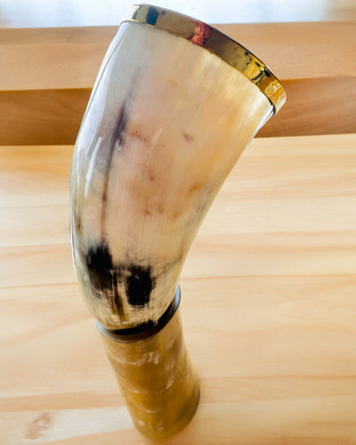 "Viking Valor" Sarvimuki - Käsin Kaiverrettu, Premium Laatu - 4 vaihtoehtoa valittavana