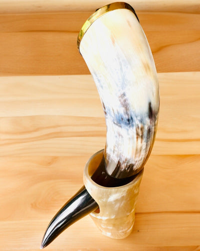 "Viking Valor" Sarvimuki - Käsin Kaiverrettu, Premium Laatu - 4 vaihtoehtoa valittavana