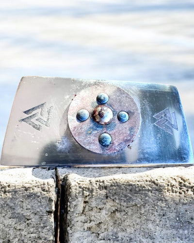 Skaldien Mjölnir-vasara – 33 cm, Käsintaottu Viikinkivasara Kaiverrusvaihtoehdolla