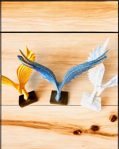 Tyylikäs Enkelinsiipien Pienoispatsas 33 cm korkea – "Siivekkäät Vartijat", mahdollisuus personoida kaiverruksella lahjaksi, personointi, 3 värivaihtoehtoa