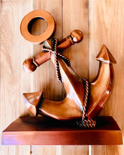 Alumiininen Koristeellinen Ankkuri - Tyylikäs Koriste Kaiverrusmahdollisuudella - 3 värivaihtoehtoa