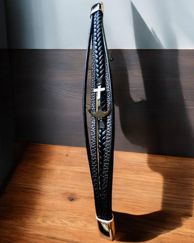 Miesten rannekoru Eleganssin Ankkuri kaiverrusvaihtoehdolla lahjaksi