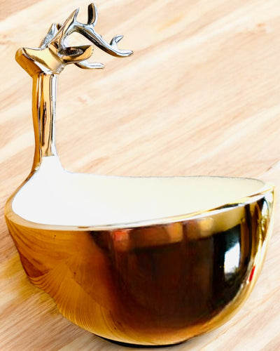 Elegantti kulho Sarvien Kauneus – Käsityö Intiasta, personointi kaiverruksella