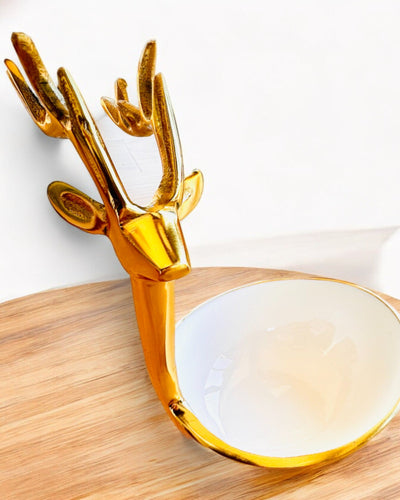 Elegantti kulho Sarvien Kauneus – Käsityö Intiasta, personointi kaiverruksella