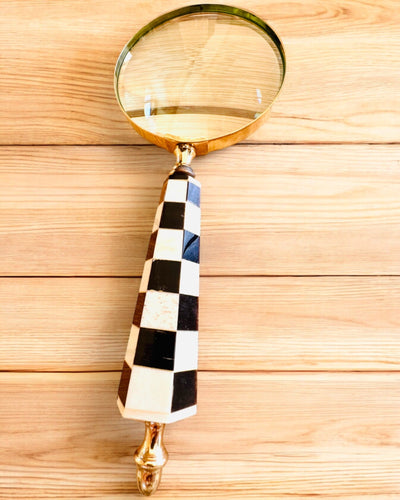 Suuri Retro-suurennuslasi, mahdollisuus personointiin lahjaksi kaiverruksella - valittavat vaihtoehdot