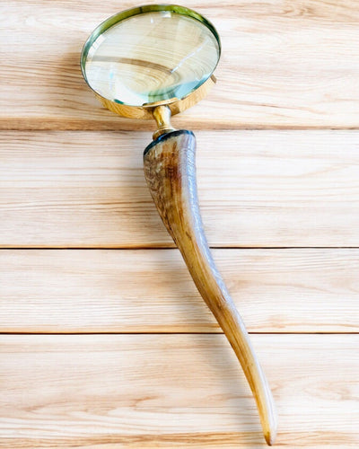 Suuri Retro-suurennuslasi, mahdollisuus personointiin lahjaksi kaiverruksella - valittavat vaihtoehdot