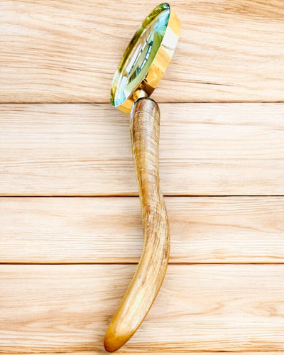 Suuri Retro-suurennuslasi, mahdollisuus personointiin lahjaksi kaiverruksella - valittavat vaihtoehdot