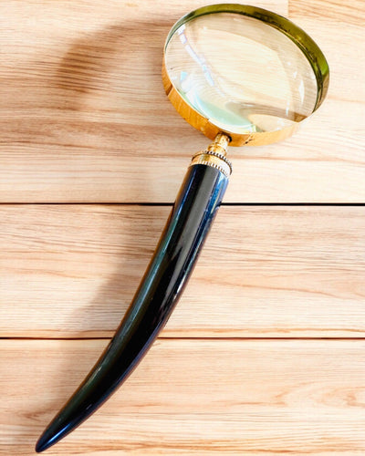 Suuri Retro-suurennuslasi, mahdollisuus personointiin lahjaksi kaiverruksella - valittavat vaihtoehdot