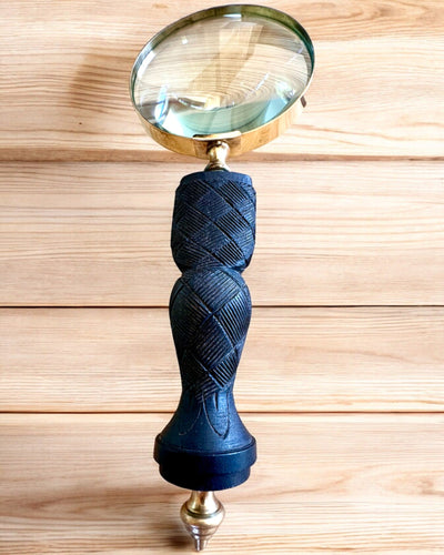 Suuri Retro-suurennuslasi, mahdollisuus personointiin lahjaksi kaiverruksella - valittavat vaihtoehdot