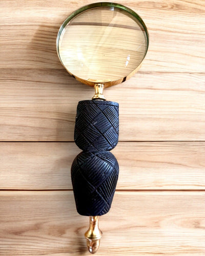 Suuri Retro-suurennuslasi, mahdollisuus personointiin lahjaksi kaiverruksella - valittavat vaihtoehdot