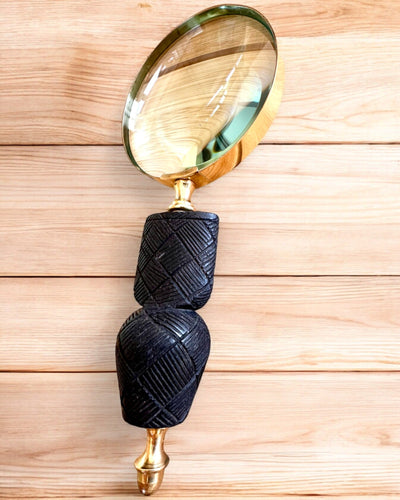 Suuri Retro-suurennuslasi, mahdollisuus personointiin lahjaksi kaiverruksella - valittavat vaihtoehdot